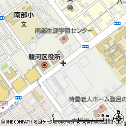 駿河区役所静岡新聞社周辺の地図