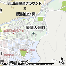 〒601-1303 京都府京都市伏見区醍醐大畑町の地図