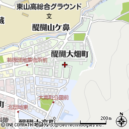 京都府京都市伏見区醍醐大畑町周辺の地図