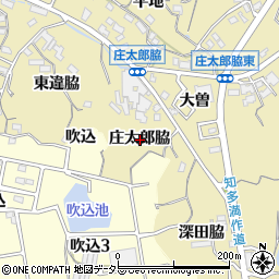 愛知県知多市岡田庄太郎脇周辺の地図