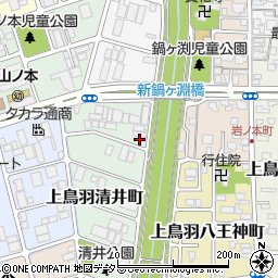 京都府京都市南区上鳥羽清井町221周辺の地図