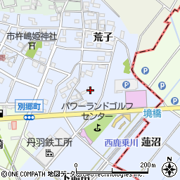 愛知県安城市別郷町荒子5周辺の地図