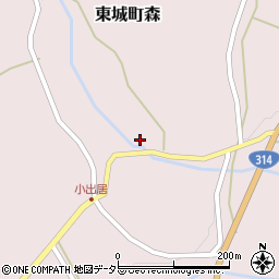 広島県庄原市東城町森2469周辺の地図