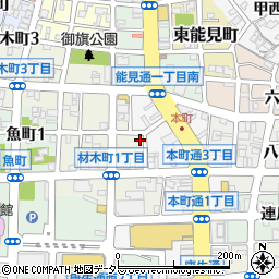 萬珍軒材木店周辺の地図