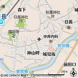 愛知県知多市日長神山畔47周辺の地図