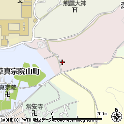 京都府京都市伏見区深草僧坊山町周辺の地図