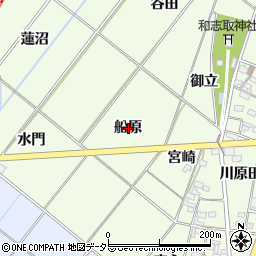 愛知県岡崎市西本郷町船原周辺の地図