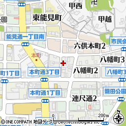 日本キリスト教団岡崎教会周辺の地図
