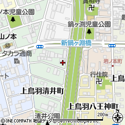 京都府京都市南区上鳥羽清井町219周辺の地図