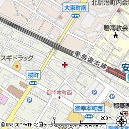 愛知県安城市御幸本町4周辺の地図
