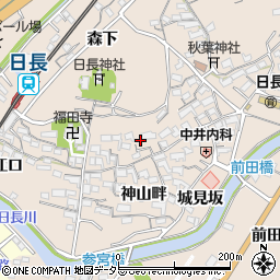 愛知県知多市日長神山畔19周辺の地図