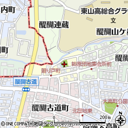 醍醐廻リ戸公園周辺の地図