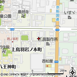京都府京都市南区上鳥羽岩ノ本町270周辺の地図