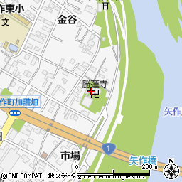 愛知県岡崎市矢作町宝珠庵周辺の地図