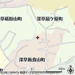 京都府京都市伏見区深草飯食山町28周辺の地図
