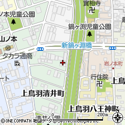京都府京都市南区上鳥羽清井町218周辺の地図