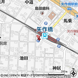 名鉄協商矢作橋コイン駐車場周辺の地図