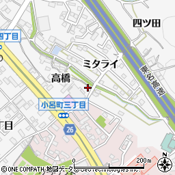 愛知県岡崎市小呂町高橋33-1周辺の地図