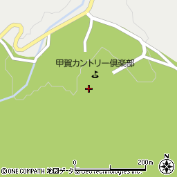 甲賀カントリー倶楽部周辺の地図