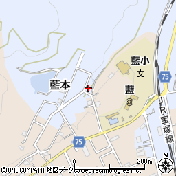 兵庫県三田市藍本4099周辺の地図