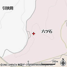 愛知県岡崎市田口町（六ツ石）周辺の地図