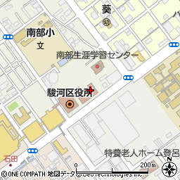 静岡市消防局　消防部・査察課・査察係周辺の地図