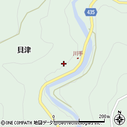 愛知県新城市作手高松貝津周辺の地図