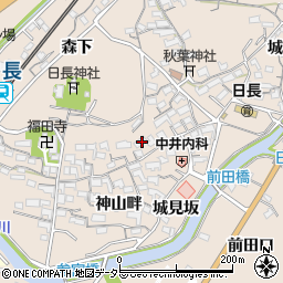 愛知県知多市日長神山畔46周辺の地図