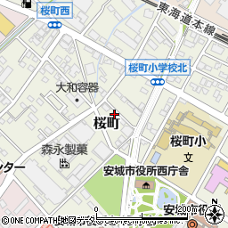 桜町動物病院周辺の地図