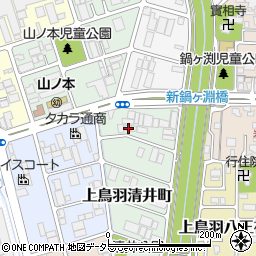 京都府京都市南区上鳥羽清井町228周辺の地図