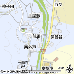 愛知県岡崎市才栗町前田周辺の地図