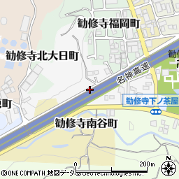 京都府京都市山科区勧修寺本堂山町周辺の地図