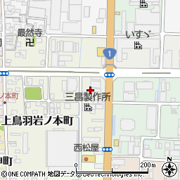 京都府京都市南区上鳥羽岩ノ本町296周辺の地図