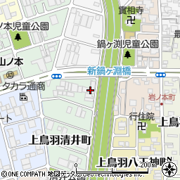 京都府京都市南区上鳥羽清井町216周辺の地図
