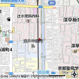 京都府京都市伏見区深草綿森町47周辺の地図