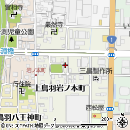 京都府京都市南区上鳥羽岩ノ本町244周辺の地図