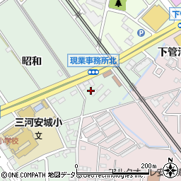 愛知県安城市箕輪町昭和周辺の地図