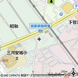 愛知県安城市箕輪町（昭和）周辺の地図