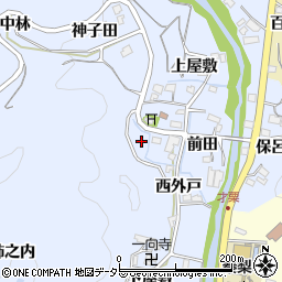 愛知県岡崎市才栗町高地田周辺の地図