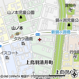 京都府京都市南区上鳥羽清井町207周辺の地図