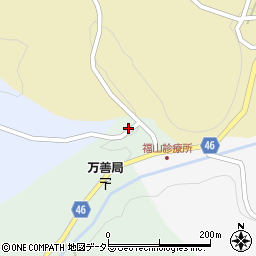 岡山県美作市万善4周辺の地図