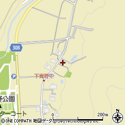 兵庫県三田市下青野305周辺の地図