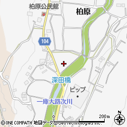 大阪府豊能郡能勢町柏原周辺の地図
