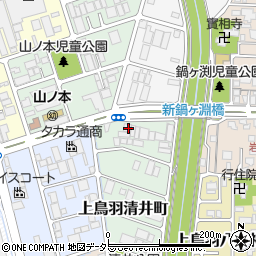 京都府京都市南区上鳥羽清井町206周辺の地図