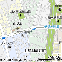 京都府京都市南区上鳥羽清井町203周辺の地図