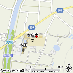 三田市立本庄小学校周辺の地図