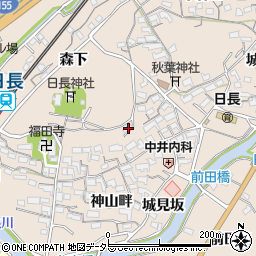 愛知県知多市日長神山畔25周辺の地図
