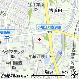 中川醸造株式会社　小垣江工場周辺の地図