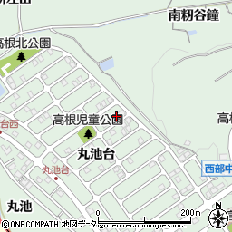 愛知県知多郡東浦町緒川丸池台21-9周辺の地図