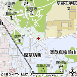 京都府京都市伏見区深草宝塔寺山町13周辺の地図